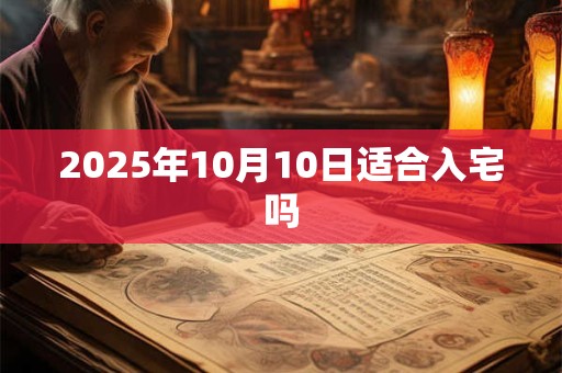 2025年10月10日适合入宅吗