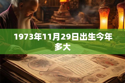 1973年11月29日出生今年多大