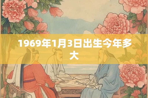 1969年1月3日出生今年多大
