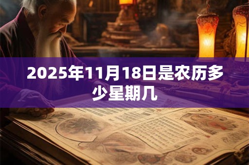 2025年11月18日是农历多少星期几