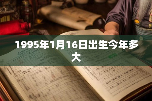1995年1月16日出生今年多大
