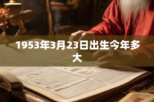 1953年3月23日出生今年多大
