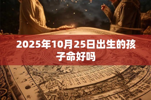 2025年10月25日出生的孩子命好吗