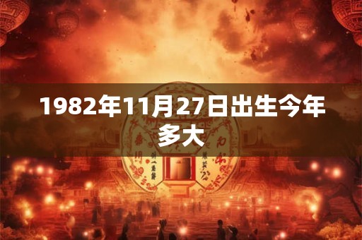 1982年11月27日出生今年多大