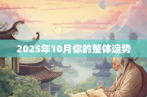 2025年10月你的整体运势