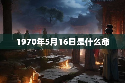 1970年5月16日是什么命