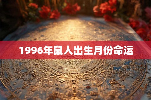 1996年鼠人出生月份命运