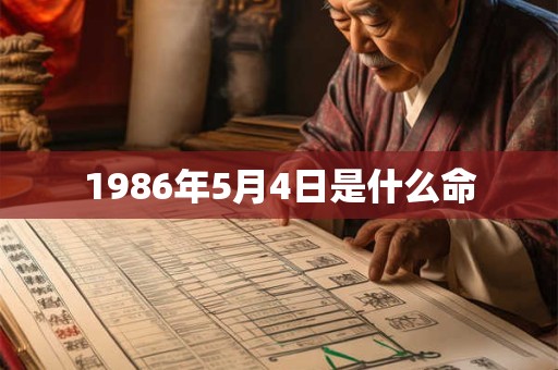 1986年5月4日是什么命