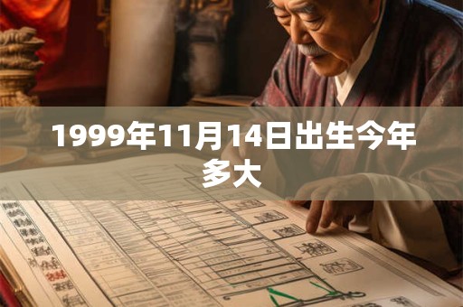 1999年11月14日出生今年多大