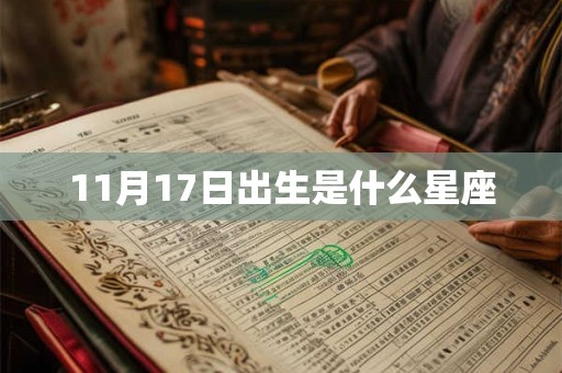 11月17日出生是什么星座