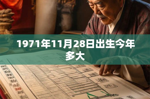 1971年11月28日出生今年多大