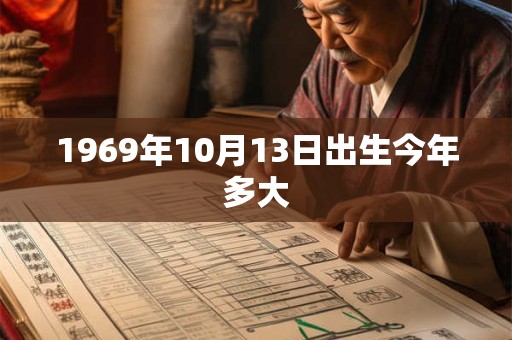 1969年10月13日出生今年多大