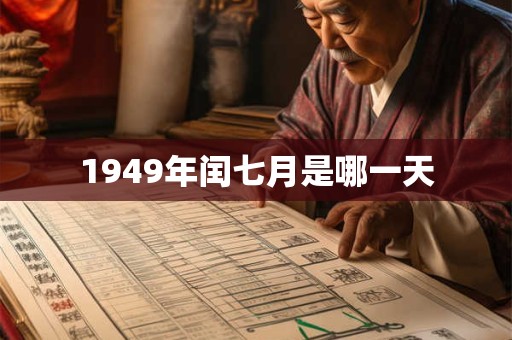 1949年闰七月是哪一天