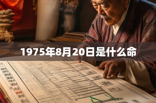 1975年8月20日是什么命