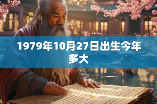 1979年10月27日出生今年多大