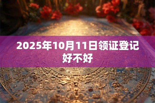 2025年10月11日领证登记好不好