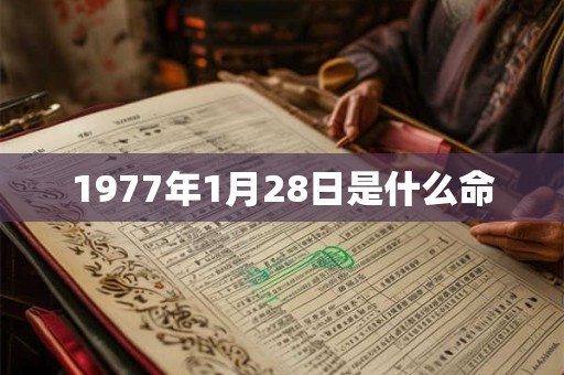 1977年1月28日是什么命