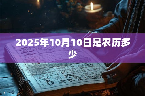 2025年10月10日是农历多少