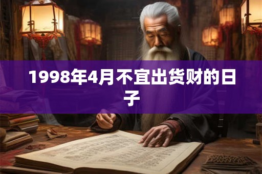 1998年4月不宜出货财的日子