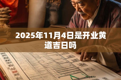 2025年11月4日是开业黄道吉日吗