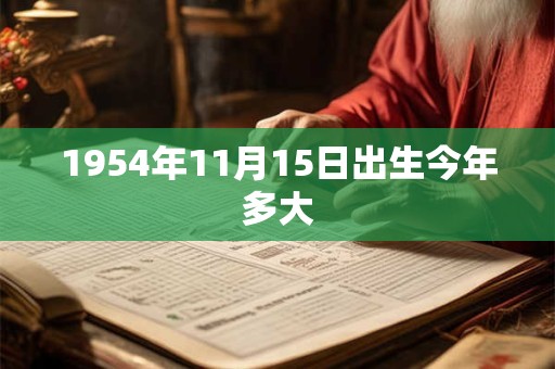 1954年11月15日出生今年多大