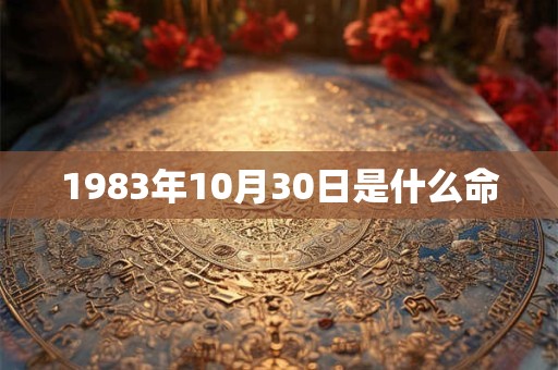 1983年10月30日是什么命