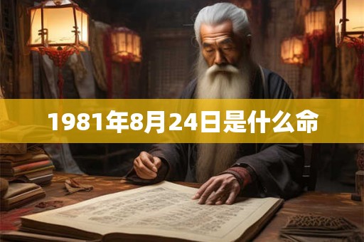 1981年8月24日是什么命
