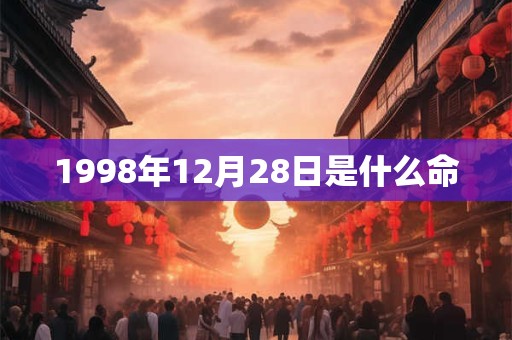 1998年12月28日是什么命