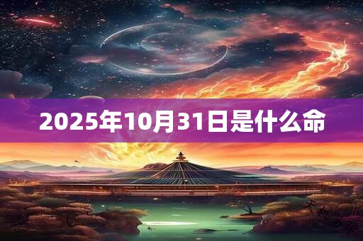 2025年10月31日是什么命