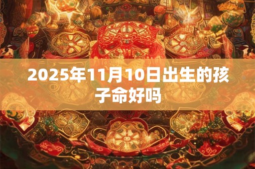 2025年11月10日出生的孩子命好吗