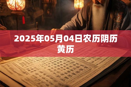 2025年05月04日农历阴历黄历