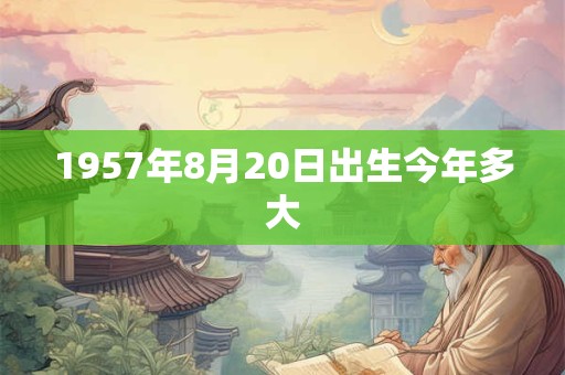 1957年8月20日出生今年多大
