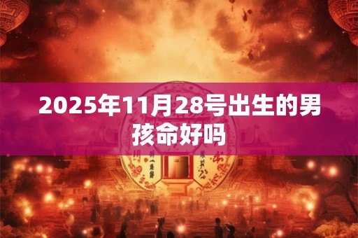 2025年11月28号出生的男孩命好吗