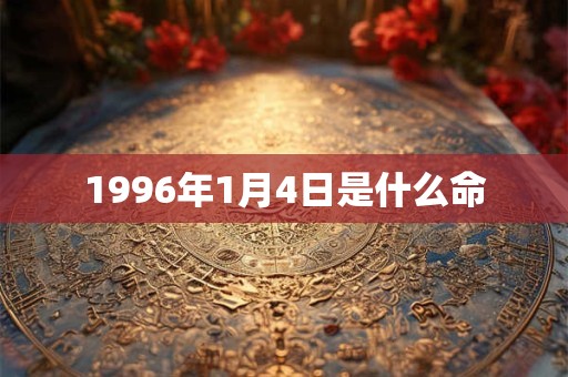 1996年1月4日是什么命 1996年1月4日是什么命