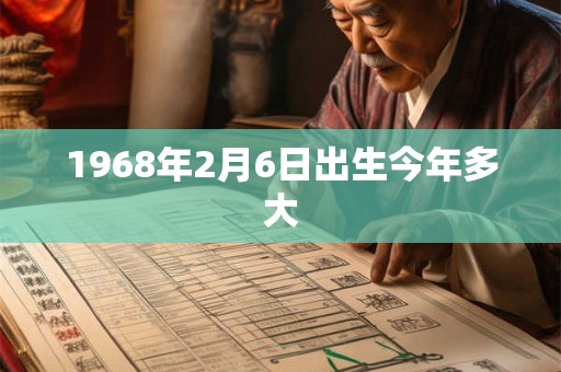 1968年2月6日出生今年多大