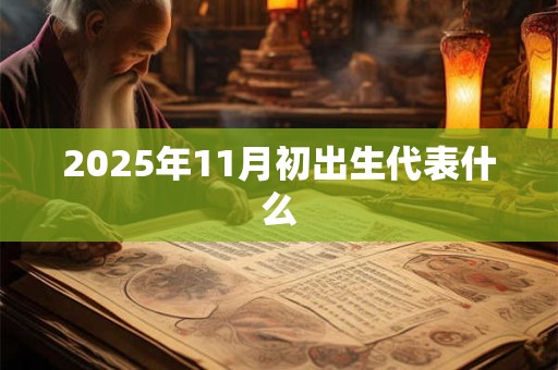 2025年11月初出生代表什么