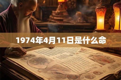 1974年4月11日是什么命