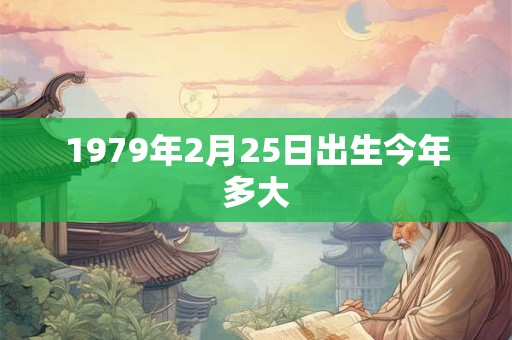 1979年2月25日出生今年多大