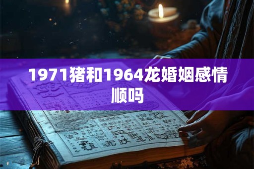 1971猪和1964龙婚姻感情顺吗