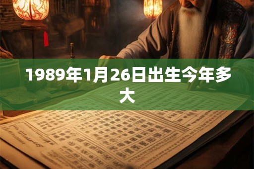 1989年1月26日出生今年多大