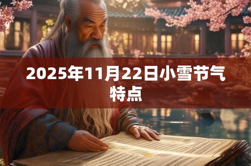 2025年11月22日小雪节气特点