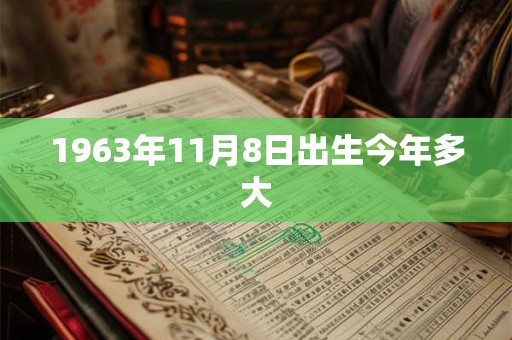 1963年11月8日出生今年多大