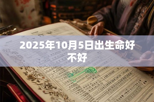 2025年10月5日出生命好不好