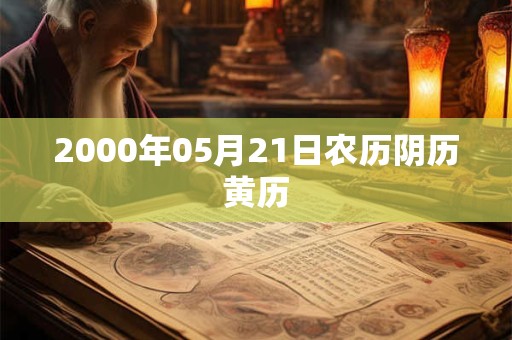2000年05月21日农历阴历黄历