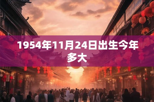 1954年11月24日出生今年多大
