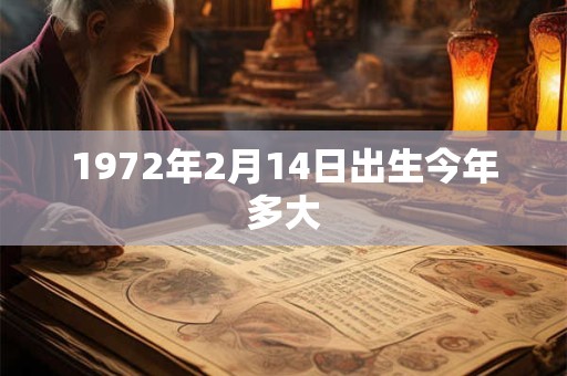 1972年2月14日出生今年多大