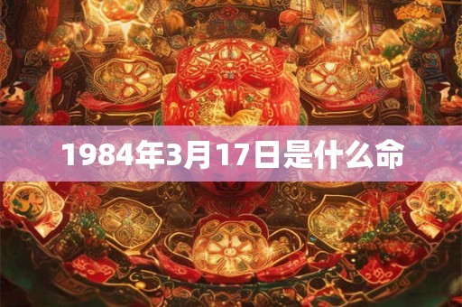 1984年3月17日是什么命
