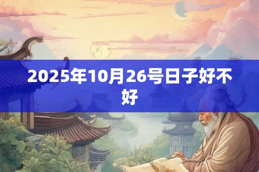 2025年10月26号日子好不好
