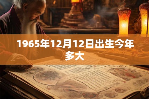 1965年12月12日出生今年多大
