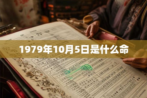 1979年10月5日是什么命